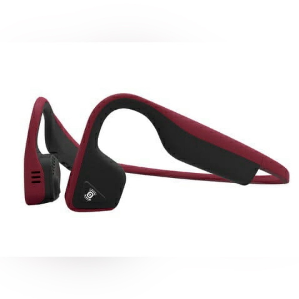 Aftershokz Titanium Bone conducting Bluetooth headphones in Canyon Red
